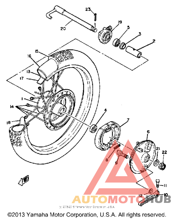 Переднее колесо