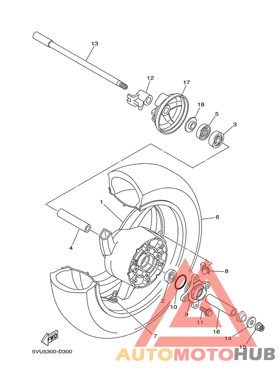 Переднее колесо
