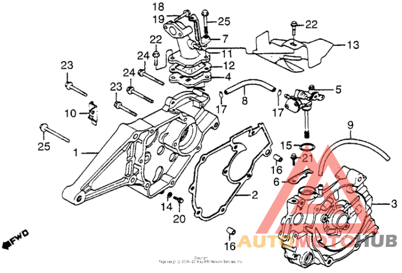 Crankcase + oil pump