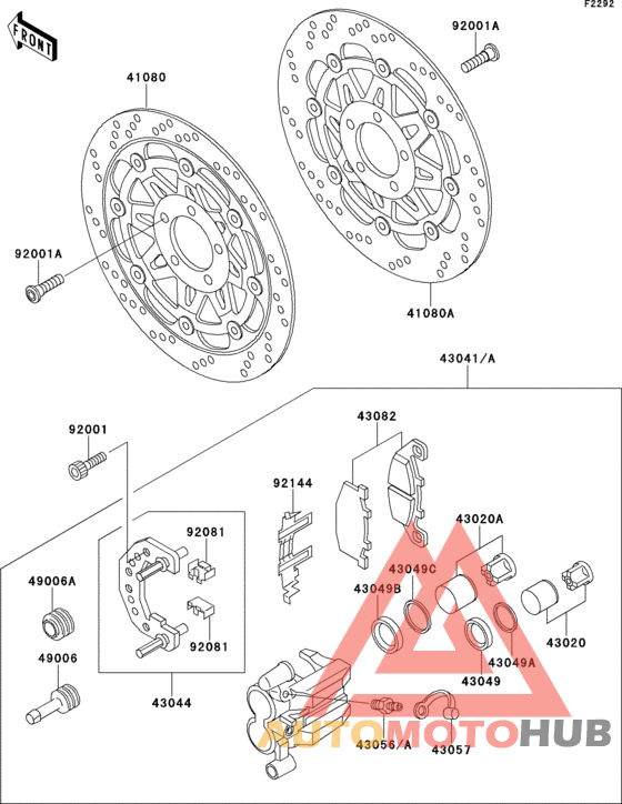 Front brake(zr550-b2/b3)