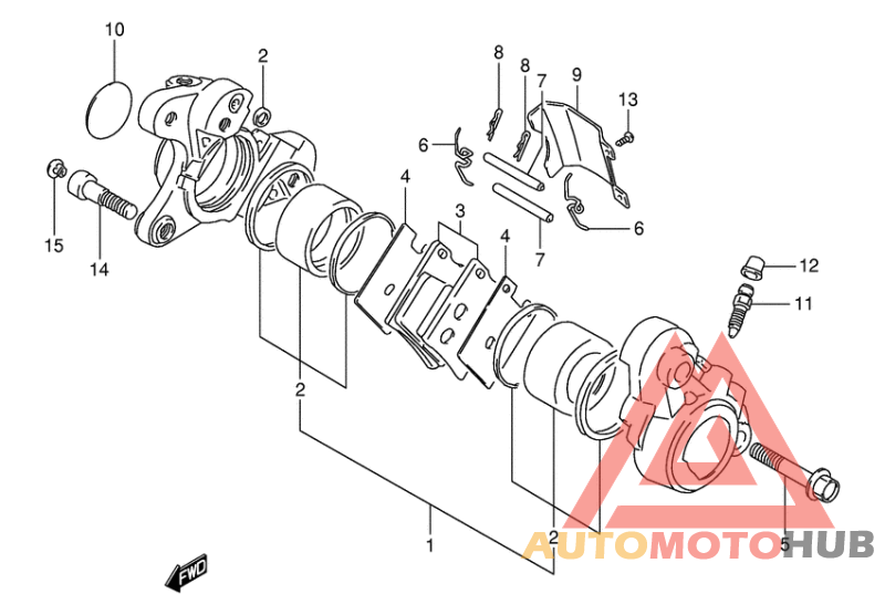 Передний суппорт