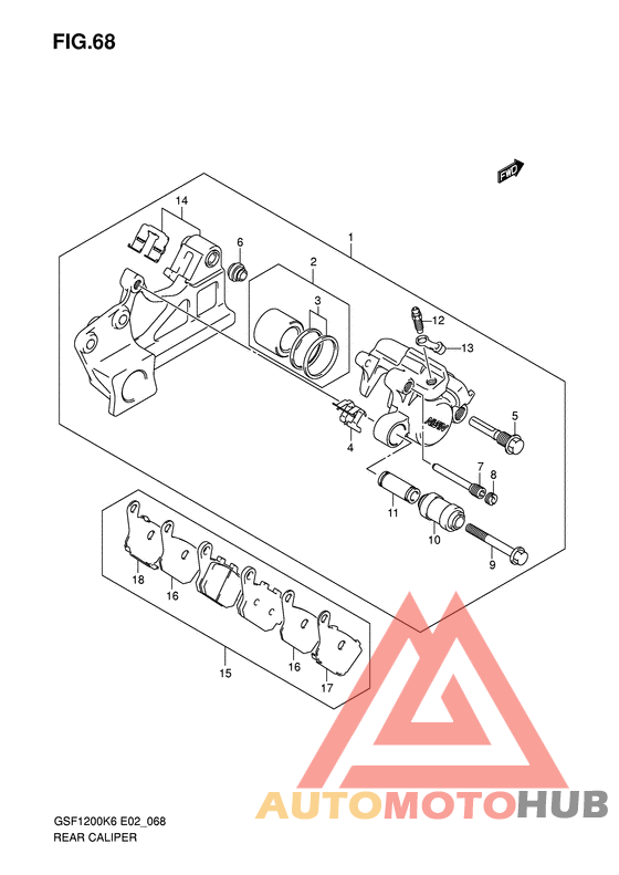 Задний суппорт