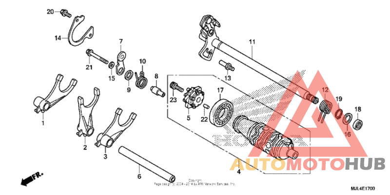 Gearshift drum (1)