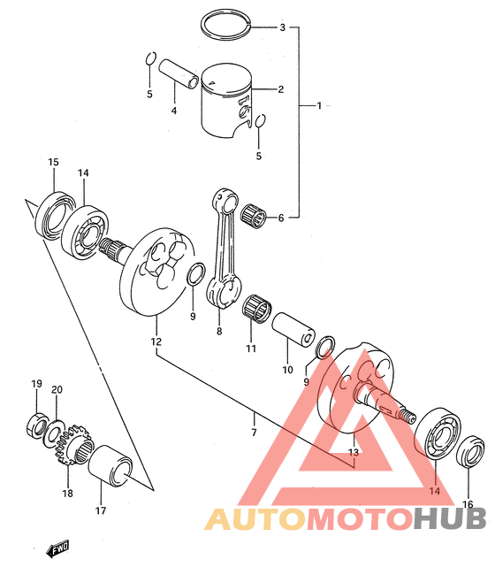 Вал коленчатый