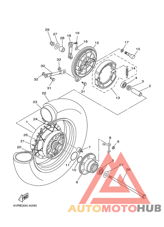 Переднее колесо
