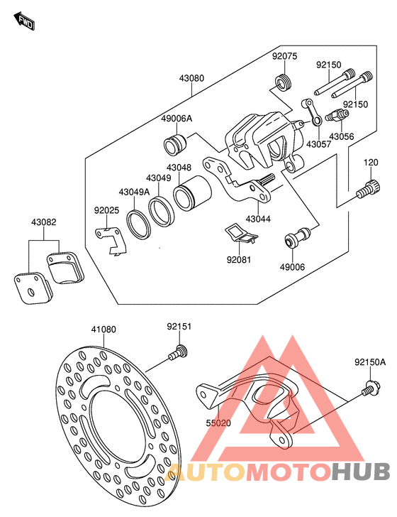 Передний суппорт