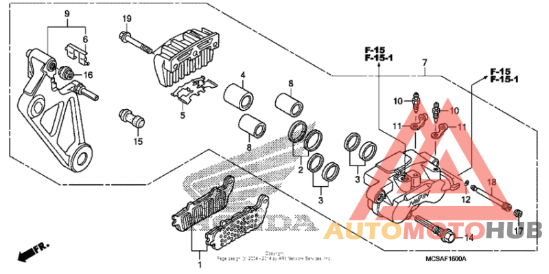 Задний суппорт