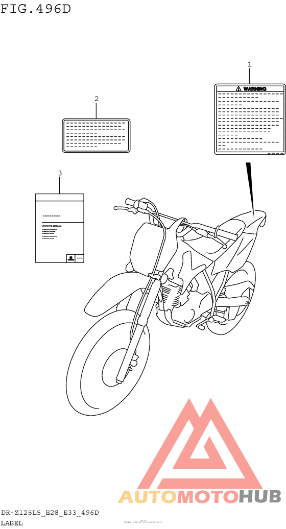 Label (Dr-Z125Ll5 E33)