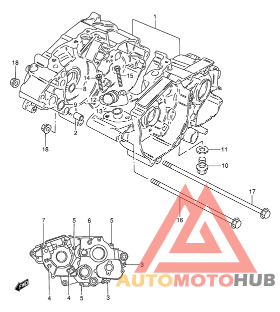 Картер двигателя