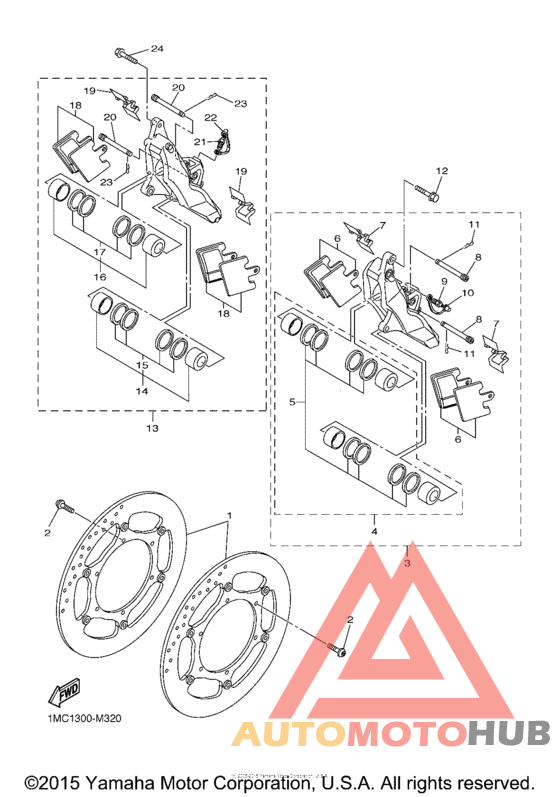 Передний суппорт