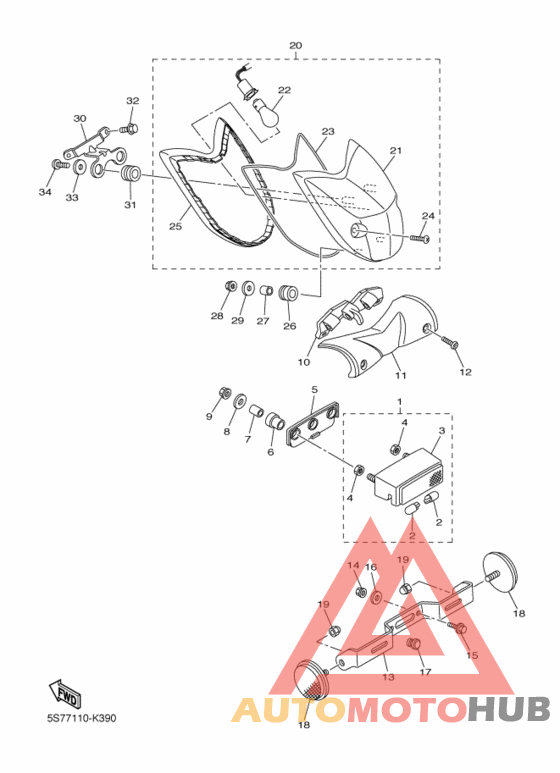 Taillight unit ass`y