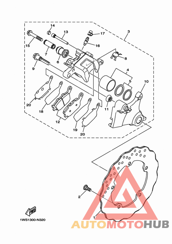 Задний суппорт