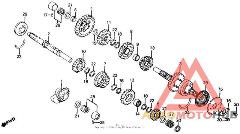 Transmission + rear balancer