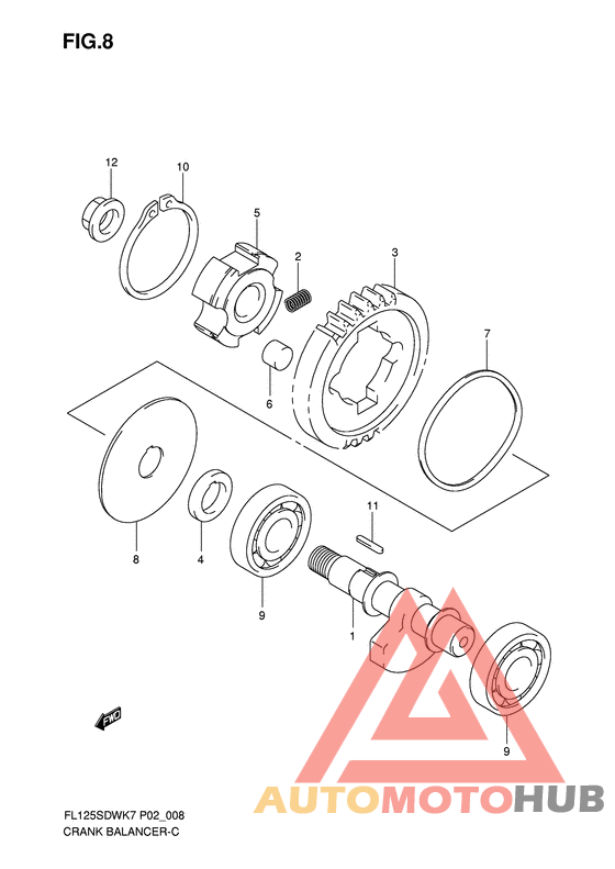 Балансир кривошипа