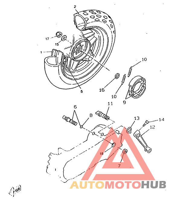 Переднее колесо