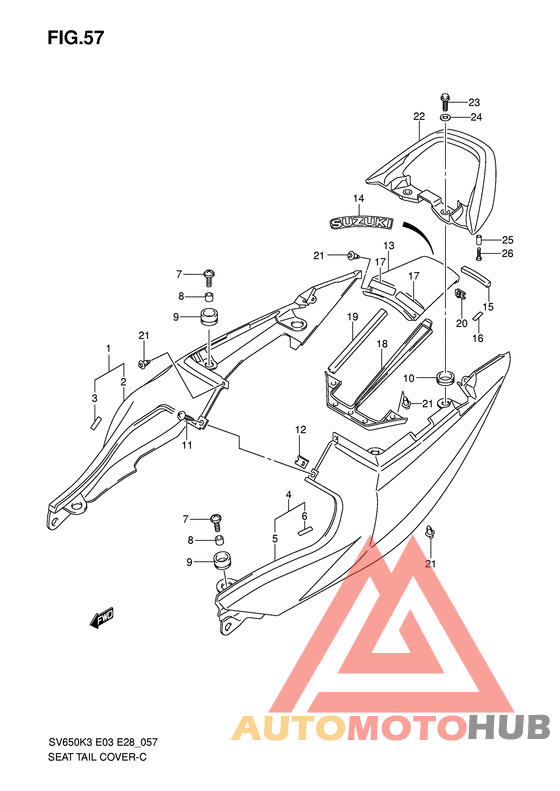 Обтекатель сидения