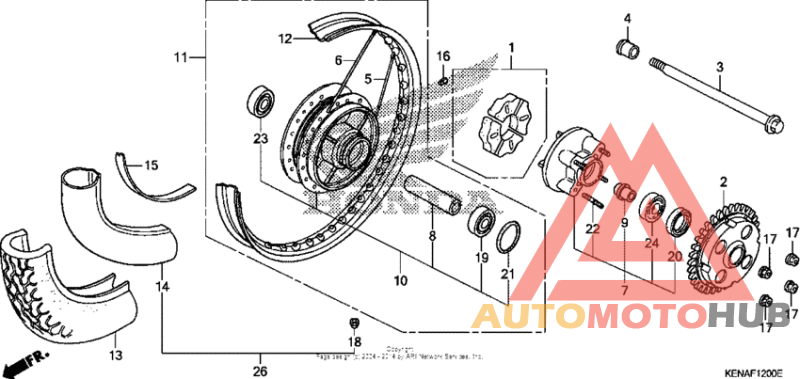 Переднее колесо