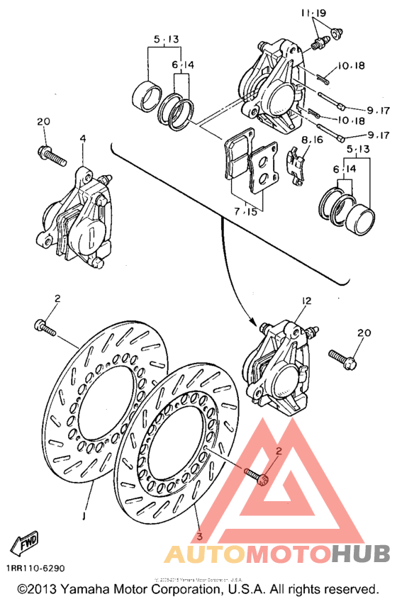 Передний суппорт