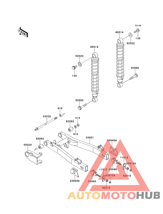 Swingarm/shock absorber