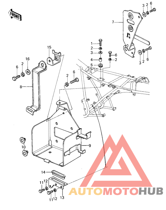 Battery case/electro bracket