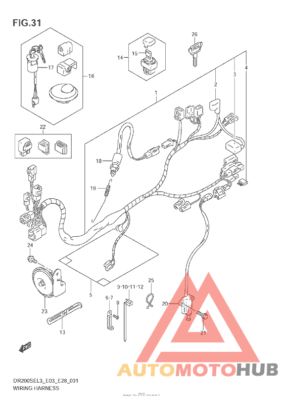 Wiring Harness (Dr200Sel3 E33)