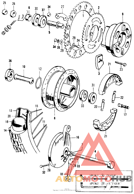 Переднее колесо