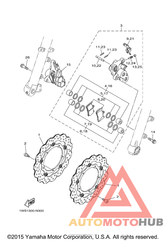 Передний суппорт