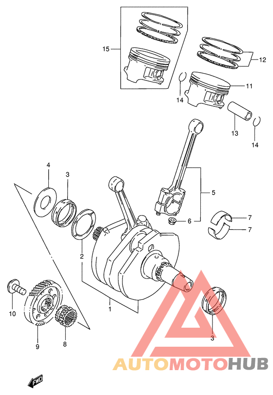 Вал коленчатый