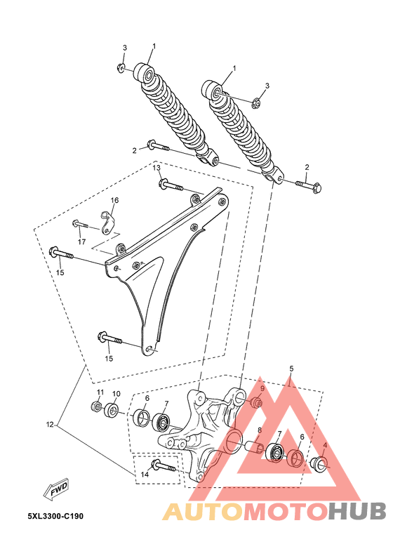 Hinterradschwinge&aufhaengung