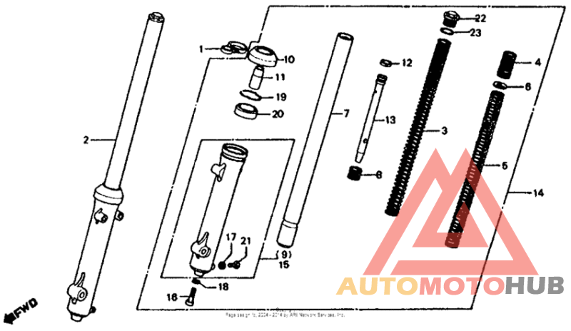 Front shock absorber 79-81