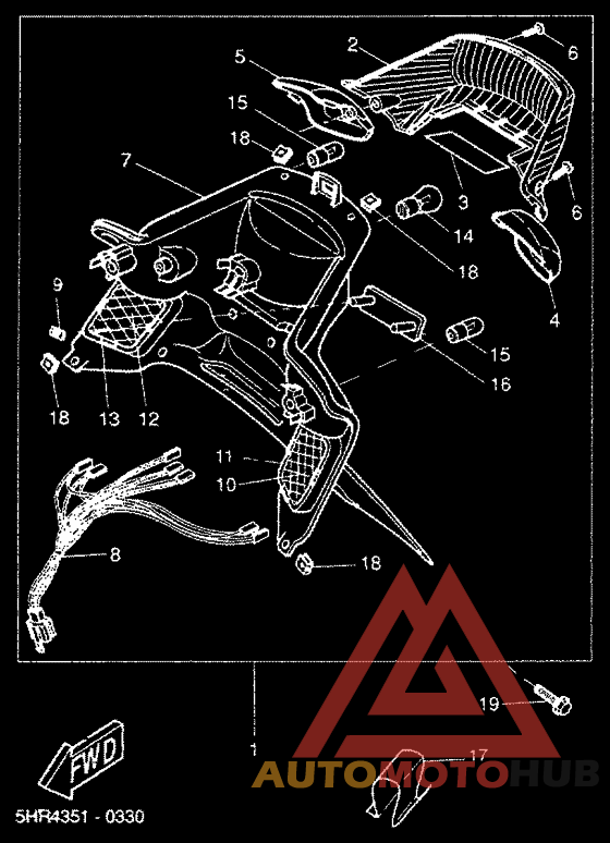 Taillight unit ass`y