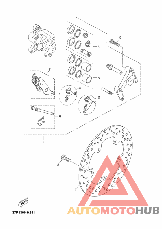 Передний суппорт