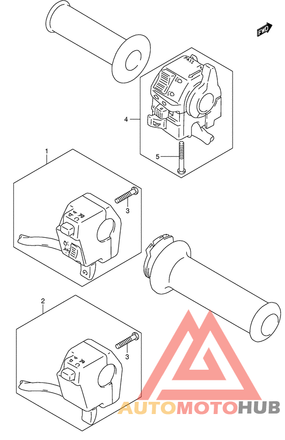 Рулевой переключатель
