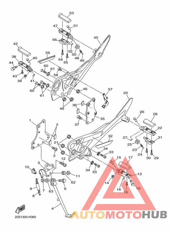 Support & repose pied