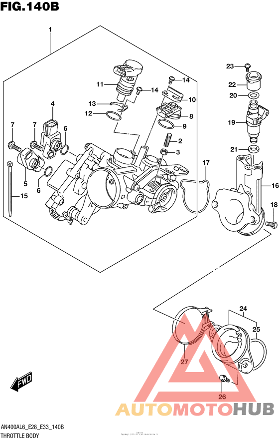 Throttle Body (An400Zal6 E28)