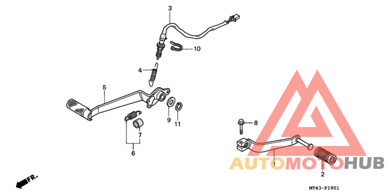 Brake pedal assy
