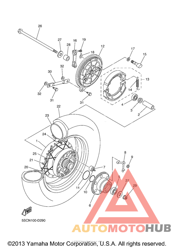 Переднее колесо