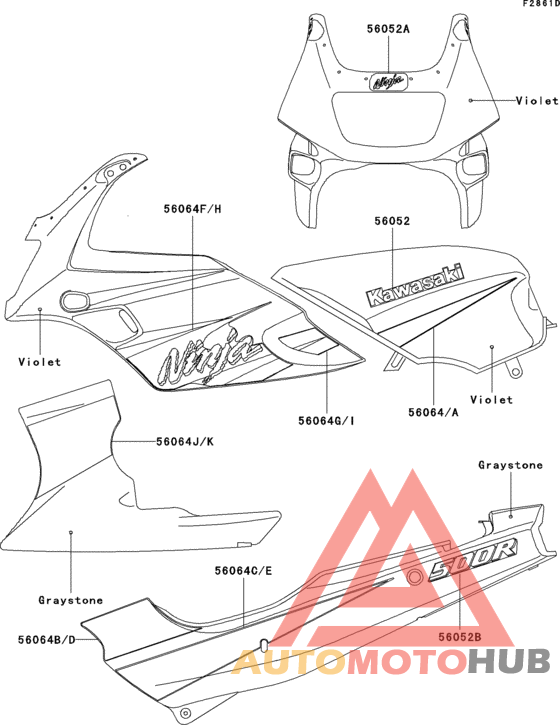 Decals(violet)(ex500-d8)