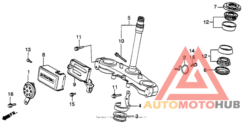 Steering stem 82-83
