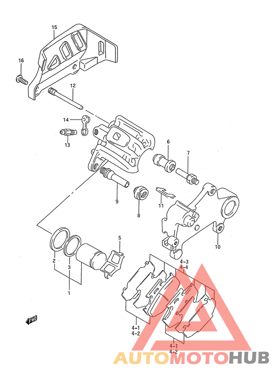 Задний суппорт