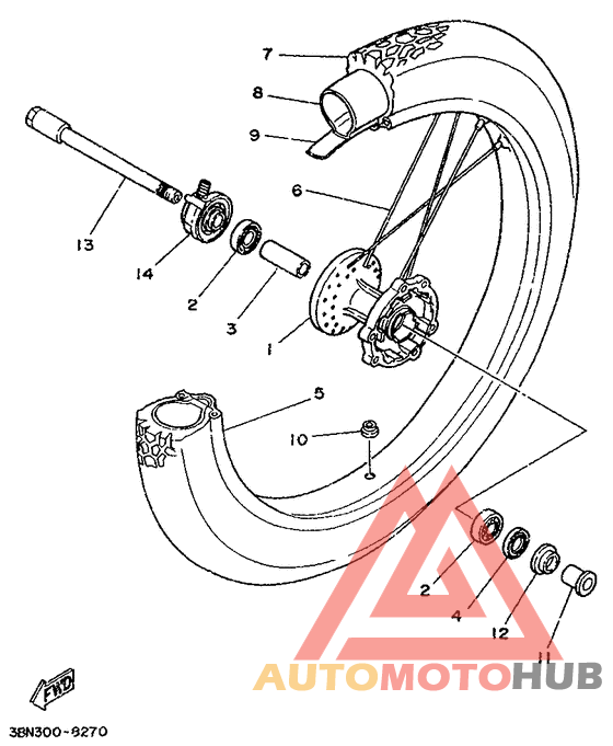 Переднее колесо