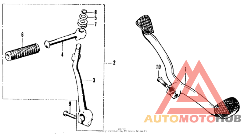 Kick starter + change pedal