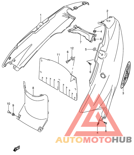 Обтекатель задний