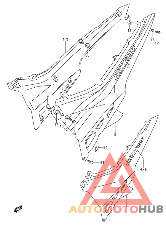 Обтекатель задний