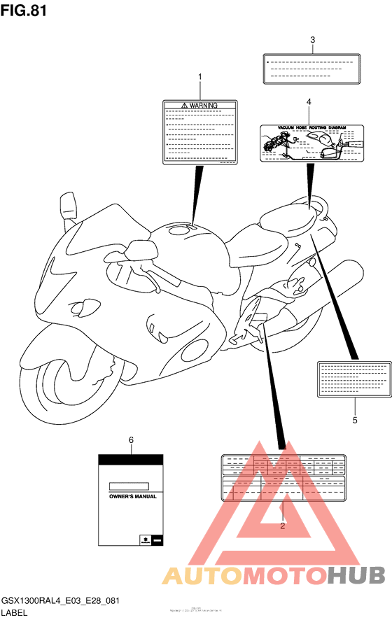 Label (Gsx1300Ral4 E33)