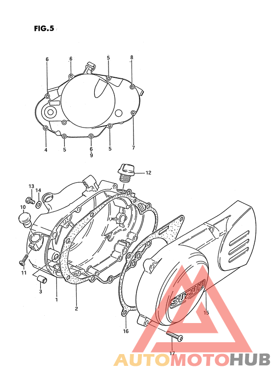 Crankcase cover ass`y  (v