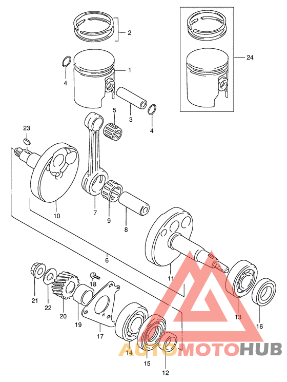 Вал коленчатый
