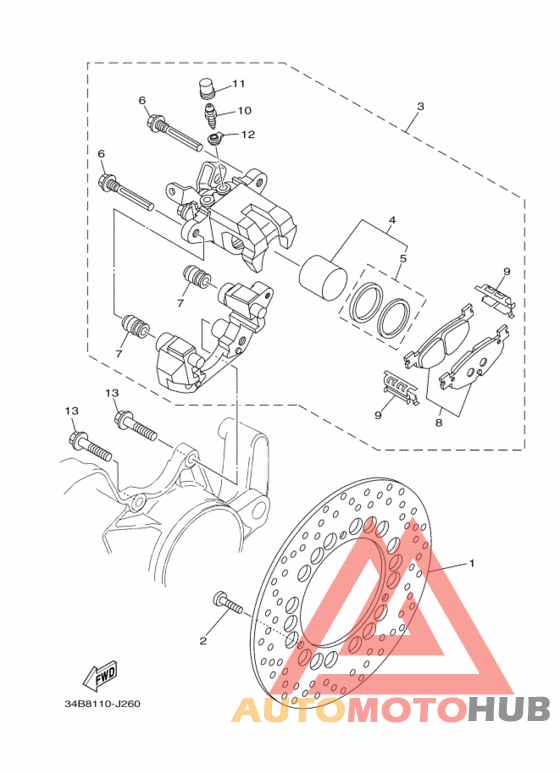 Задний суппорт