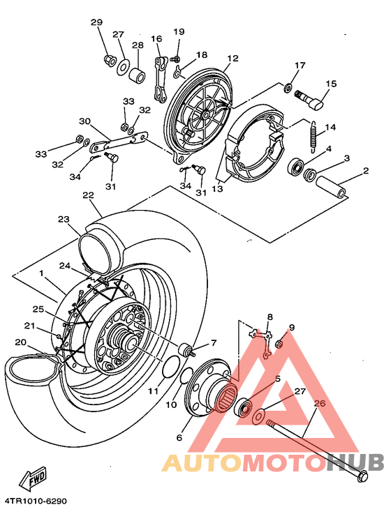 Переднее колесо