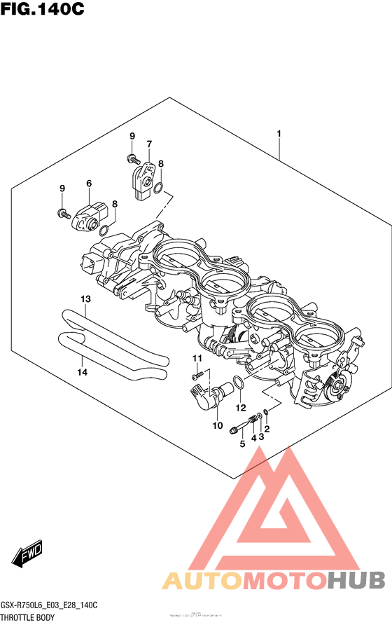 Throttle Body (Gsx-R750L6 E33)